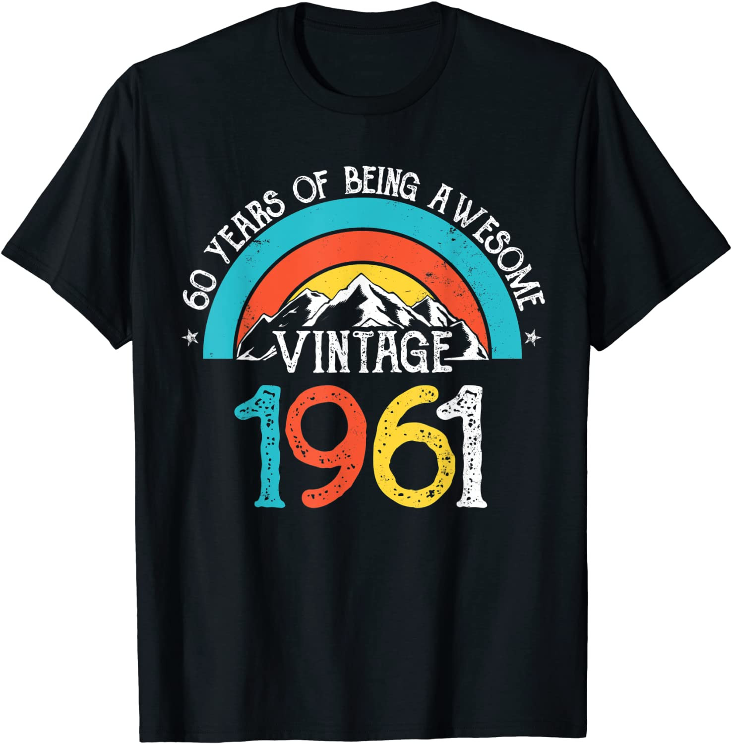 60 Years Old Vintage 1961 60th Birthday Men Women