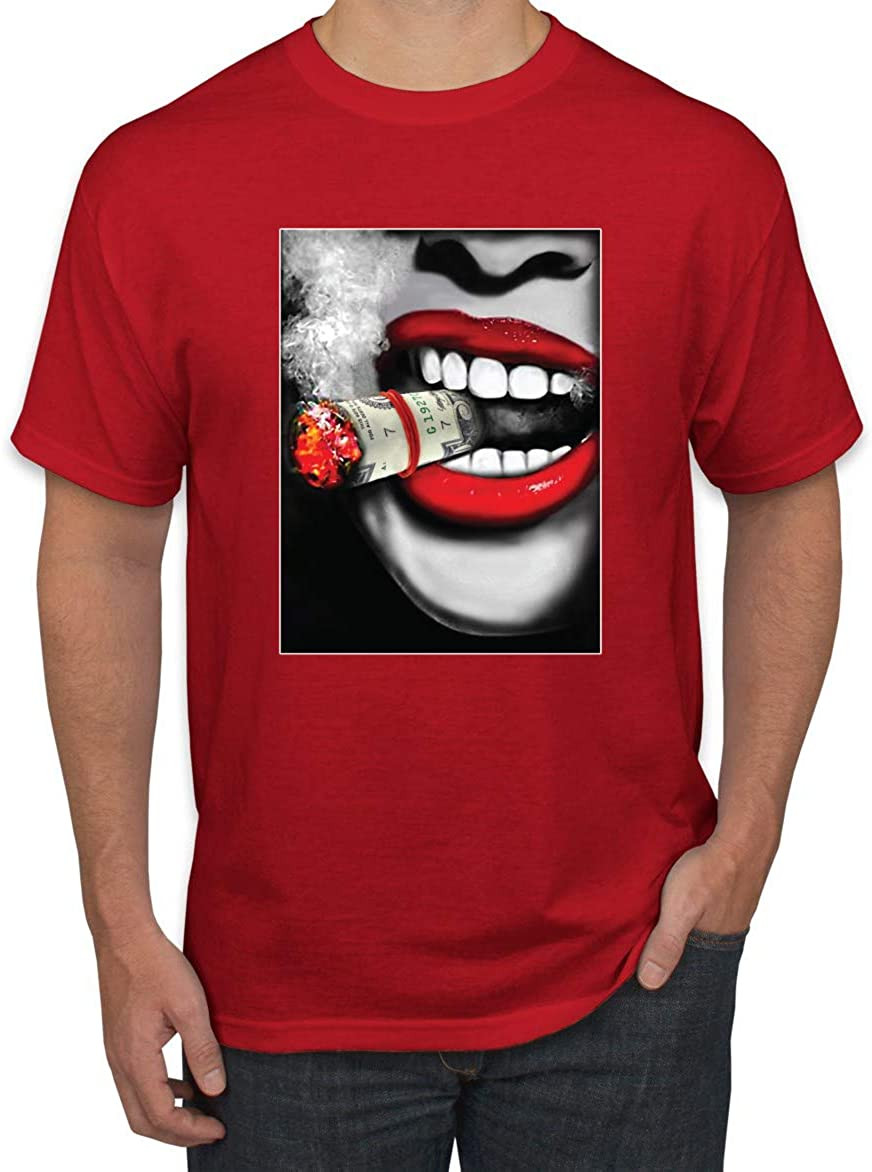 Girl Smoking Cuban Money Cigar Sexy Smoke Lips