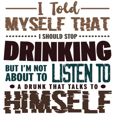 T-shirt « Told Myself To Stop Drinking » – 100% Coton, Coupe Ample, Tailles S à 3XL, Motif Humour