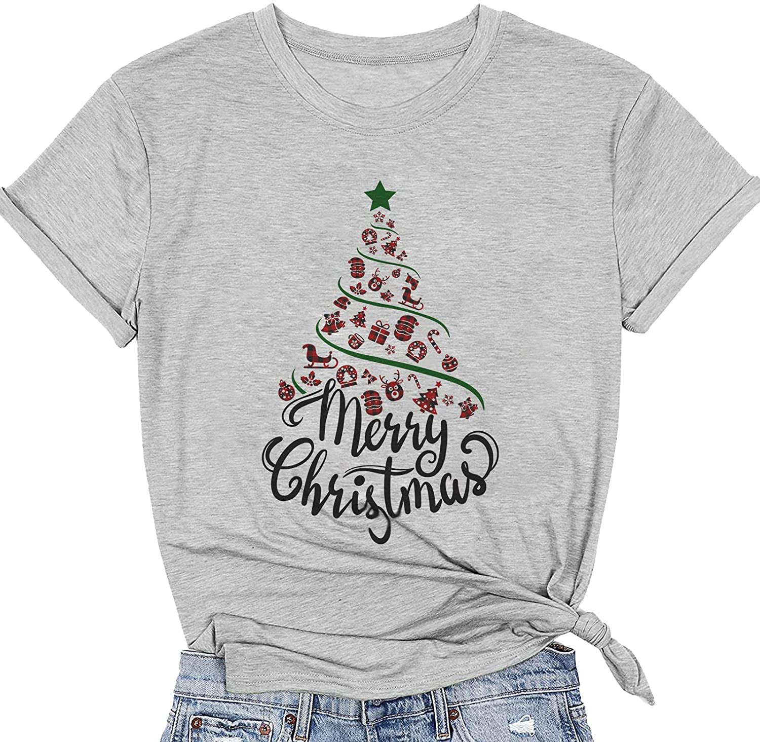 Maglietta Natalizia Unisex – Albero Di Calcio Con Babbo Natale, Divertente Regalo Di Natale