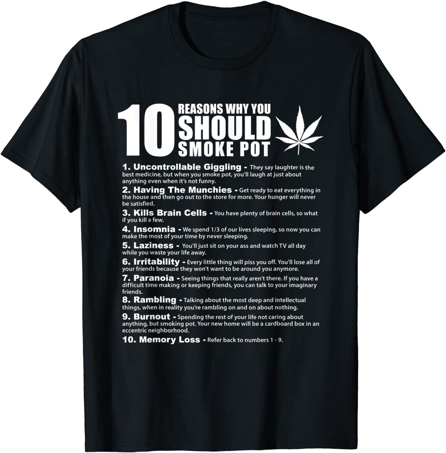 Ten Reasons Why You Should Smoke Pot Marijuana Cannabis 420