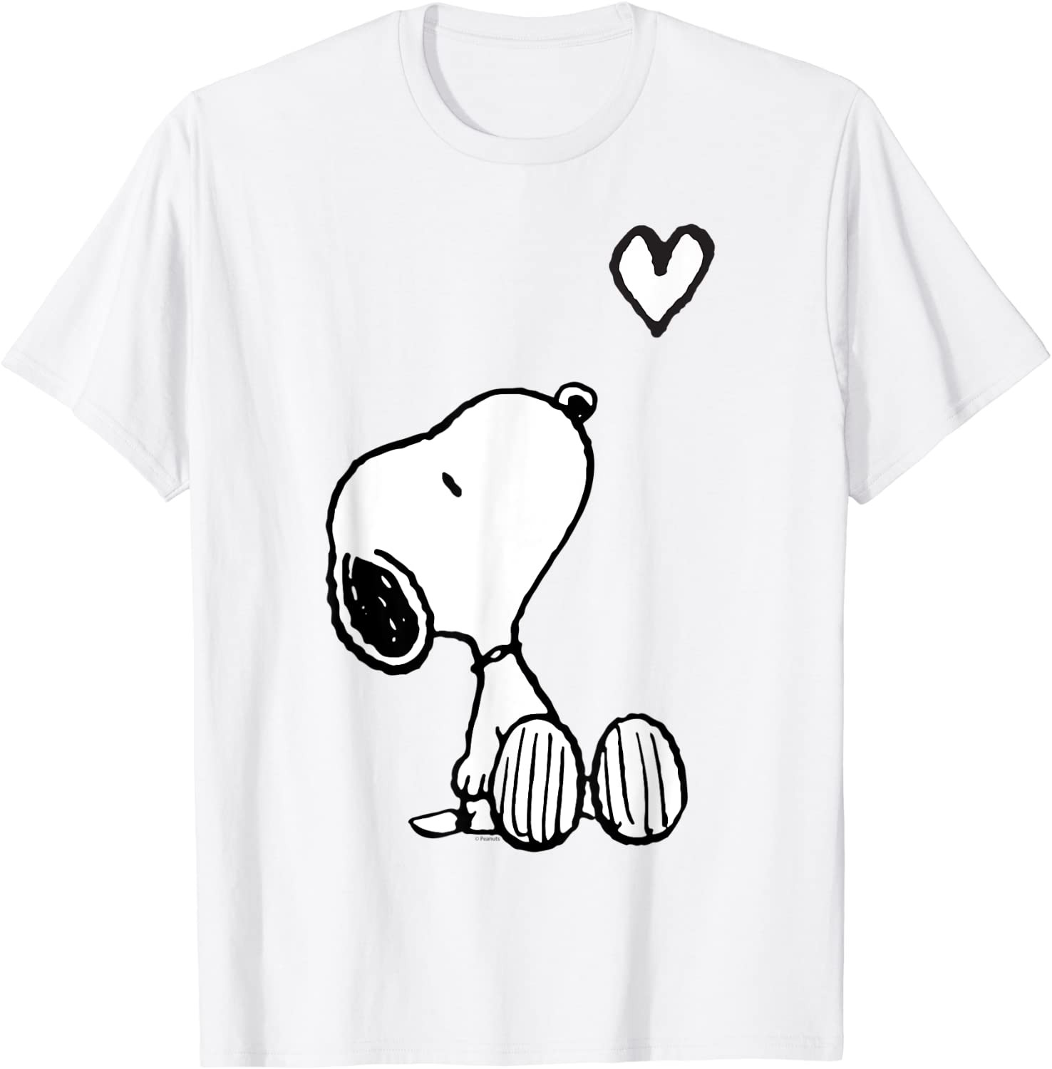 Valentine Snoopy Sitting Heart