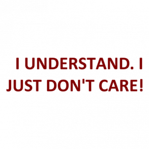   I Understand I Just Dont Care Shirt