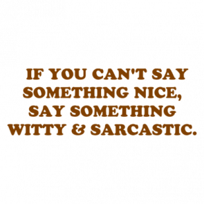   If You Cant Say Something Nice Say Something Witty  Sarcastic Shirt