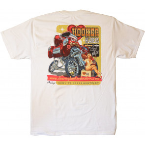 10149-LGHKR White Large Willys Pin-Up  T-Shirt