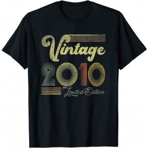 11 Year Old Gifts Vintage 2010 Limited Edition 11th Birthday T-Shirt