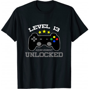 13th Birthday Designs Level 13 Achievement Unlocked T-Shirt