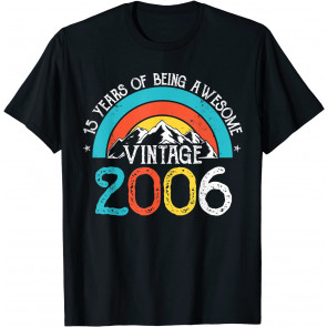 15 Years Old Vintage 2006 15th Birthday Boys Girls T-Shirt