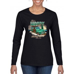 1946 Vintage Ford Woody Chasing Waves Cars And Trucks T-Shirt