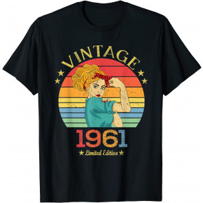 1961. Womens Gift Vintage 1961 Gifts For Women Born In 1961 T-Shirt