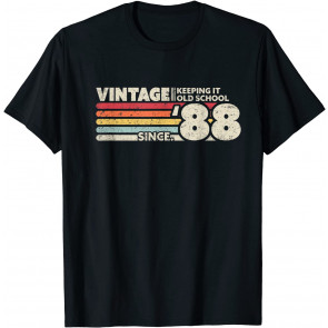 1988 Vintage, Keeping It Old School Since '88 Retro Birthday T-Shirt