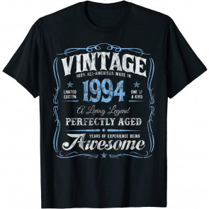 27th Birthday Made In 1994 Vintage T-Shirt