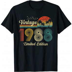 34 Year Old Vintage 1988 Limited Edition 34th Birthday T-Shirt