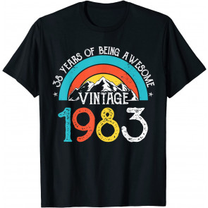 38 Years Old Vintage 1983 38th Birthday Men Women T-Shirt