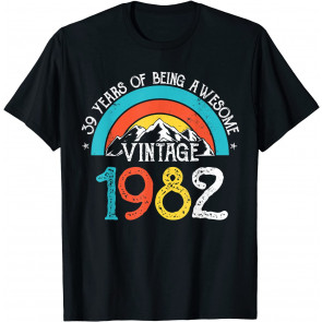 39 Years Old Vintage 1982 39th Birthday Men Women T-Shirt