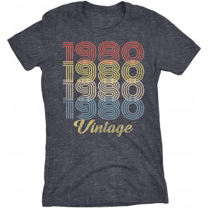 41st Birthday Gift For Women - Retro Birthday - 1980 Vintage T-Shirt