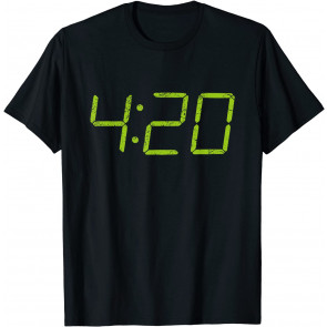 420 4:20 Digital Clock T-Shirt