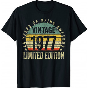 44 Year Old Gifts Vintage 1977 Limited Edition 44th Birthday T-Shirt