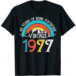 44 Years Old Vintage 1977 44th Birthday Men Women T-Shirt