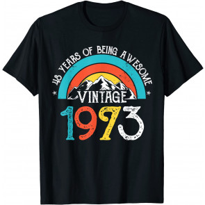 48 Years Old Vintage 1973 48th Birthday Men Women T-Shirt