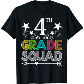 4th Grade Squad Star Team Back To School Graduation Teacher T-Shirt