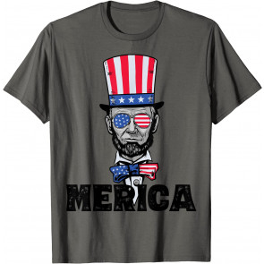 4th Of July Abe Lincoln Merica BZR T-Shirt