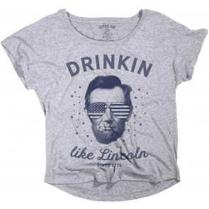 4th Of July Drinkin Like Lincoln Tri-Blend Dolman T-Shirt