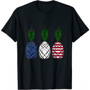 4th Of July Hawaiian Pineapple USA Flag Fanny Aloha Hawaii T-Shirt