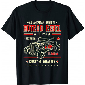 50s Rockabilly Clothes Hotrod 1950s Sock Hop Rocker Greaser T-Shirt