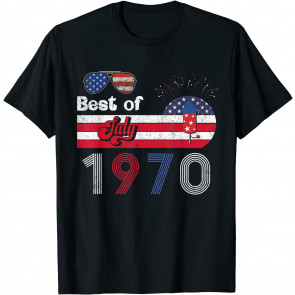 51th Birthday July 1970 Patriotic 4th Of July 51 Years Old T-Shirt