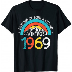 52 Years Old Vintage 1969 52nd Birthday Men Women T-Shirt