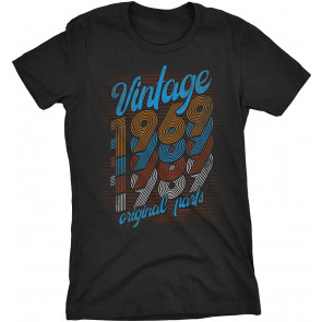 52nd Birthday Gift For Women - Vintage 1969 Original Parts - Retro Birthday  T-Shirt