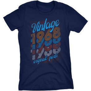 53rd Birthday Gift For Women - Vintage 1968 Original Parts - Retro Birthday  T-Shirt