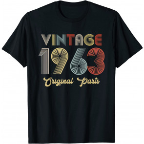 58th Birthday Vintage 1963 Original Parts T-Shirt