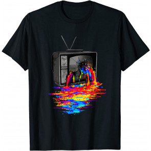 60's Retro TV Device Melting T-Shirt