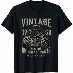 60th Birthday 1958 Vintage Retro Motorcycle Chopper T T-Shirt