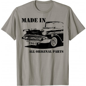 61st Birthday Vintage Car Made In 1957 Gift Idea Man T-Shirt