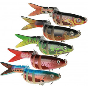 7 Sections Body Fishing Lures For Bass Trout Perch Freshwater Fishing Lures Multi Jointed Swimbait Hard Bait Freshwater Fishing Gear Fishing Stuff Fishing Gifts For Men T-Shirt