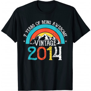 7 Years Old Vintage 2014 7th Birthday Boys Girls T-Shirt