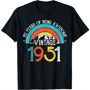 70 Years Old Vintage 1951 70th Birthday Men Women T-Shirt