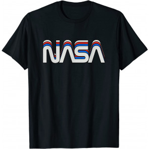70s 80s Retro Vintage NASA Worm Logo Retro NASA Gift Idea T-Shirt