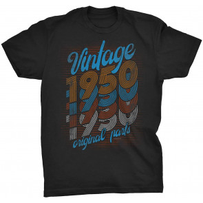 71st Birthday Gift For Men - Vintage 1950 Original Parts - Retro Birthday  T-Shirt