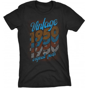 71st Birthday Gift For Women - Vintage 1950 Original Parts - Retro Birthday  T-Shirt