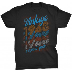 73rd Birthday Gift For Men - Vintage 1948 Original Parts - Retro Birthday  T-Shirt