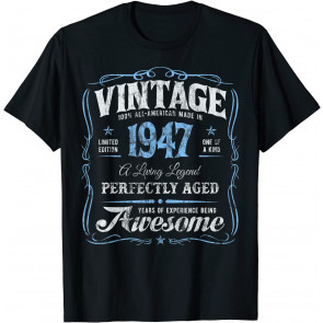 74th Birthday Made In 1947 Vintage T-Shirt