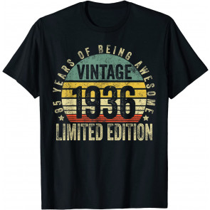 85 Year Old Gifts Vintage 1936 Limited Edition 85th Birthday T-Shirt