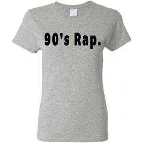 90's Rap Music - Hip Hop Brooklyn NYC New York - Ladies Cotton T-Shirt