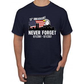 9/11 Memorial 20th Anniversary Never Forget Americana/American T-Shirt