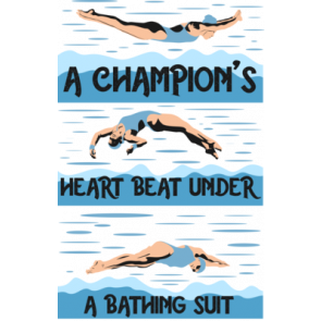 A Champions Heart Beats Under A Bathing Suit T-Shirt