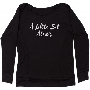A Little Bit Alexis Off Shoulder Sweat T-Shirt
